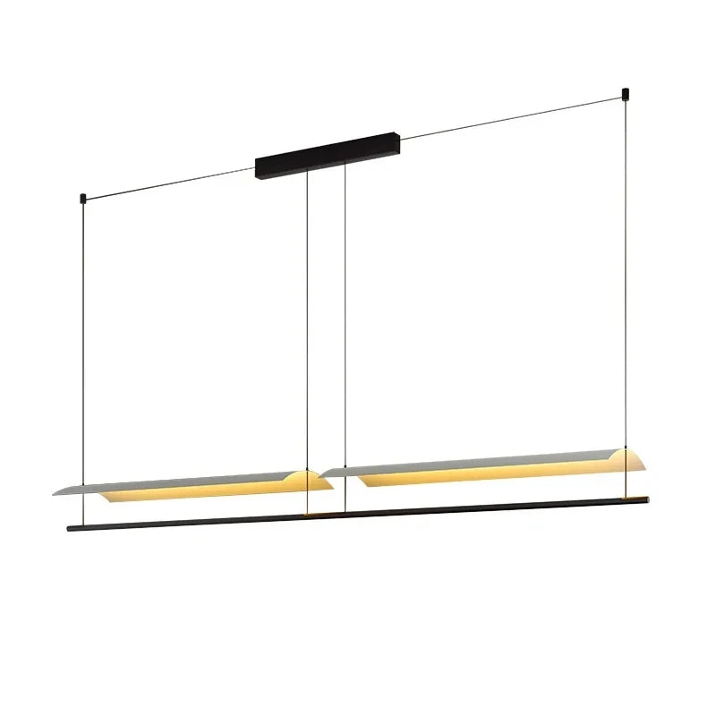 Nordic Minimalist Modern Metal LED Long Pendant Light for Living Room Dining Room Indoor Home Decoration Lighting Fixtures
