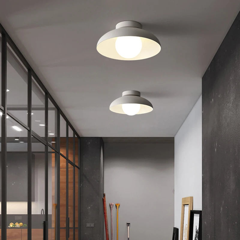 Japanese Style Ceiling Light Modern LED Ceiling Lamp Round G9 5W Indoor Lighting Room Decor For Living Room Bedroom Corridor