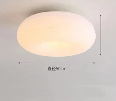 Modern Nordic round LED wall lamp bedroom balcony entrance porch lamp warm guest dining room ceiling light chandelier