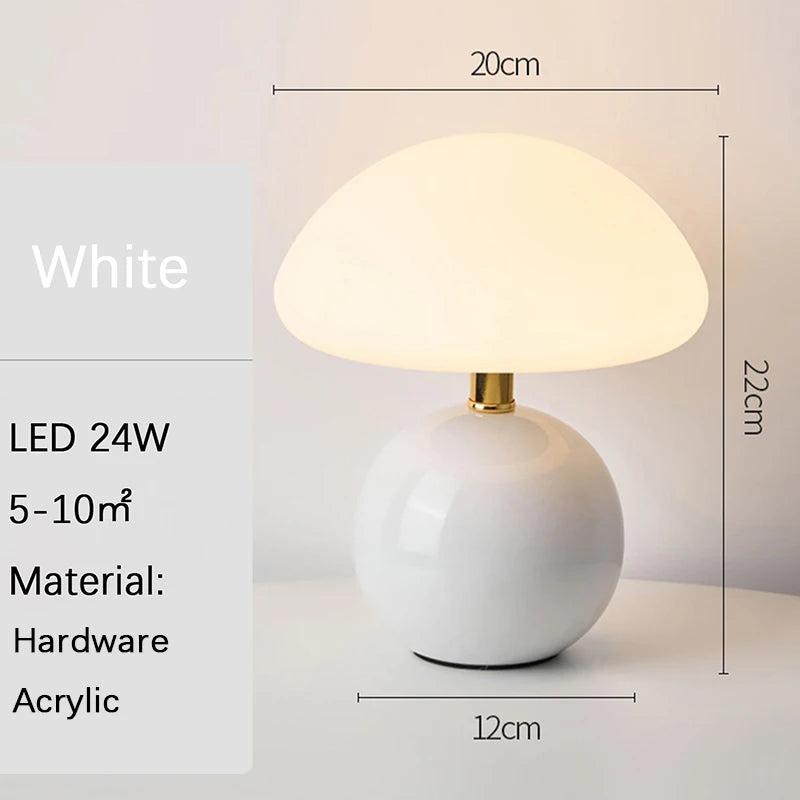 USB Socket Decorative LED Table Lamp - Minimalist Night Light & Desk Light for Bedroom