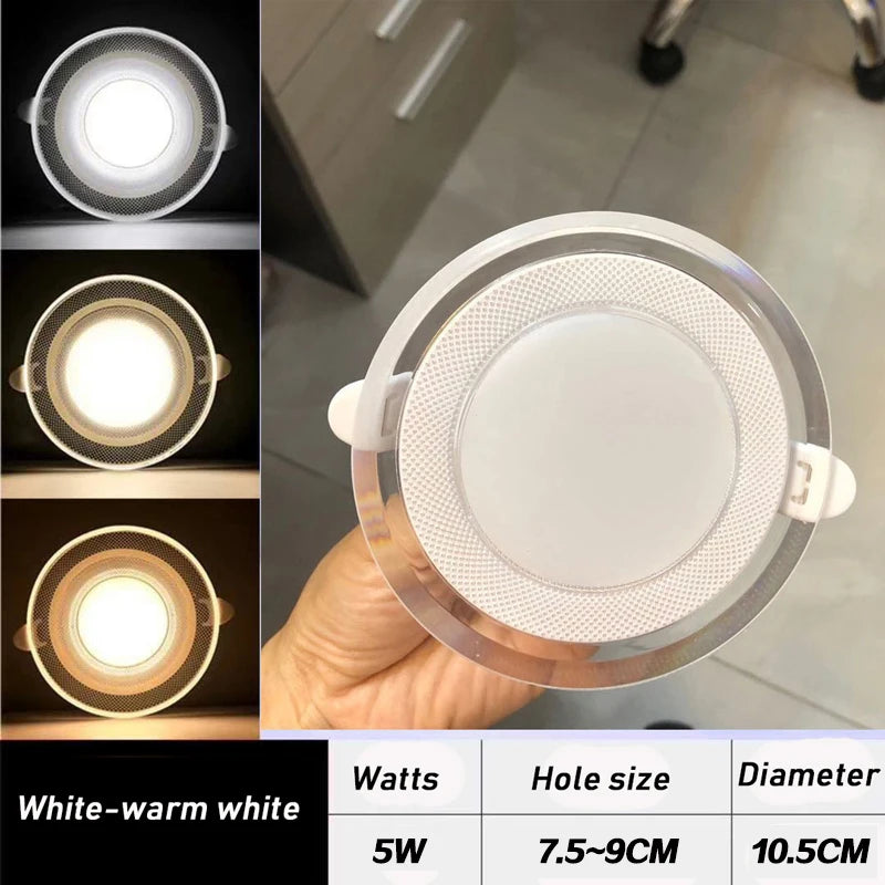 85-265V 3 Colors Dimmable Led Downlight Spot Light Led Ceiling Lamp Indoor Ceiling Light Recessed Down lamp Home Lighting