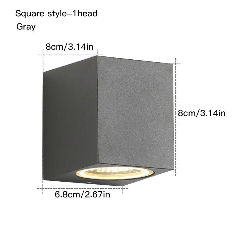 Waterproof indoor outdoor Led wall lights 3W/6W LED Aluminum Wall Lamp Garden Lights Modern wall lights Porch Light Wall