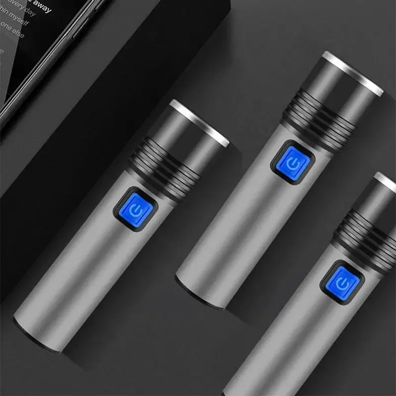 395NM UV Flashlight Rechargeable Ultraviolet Torch Pet Urine Scorpion Detector UV Lamp Anti-counterfeiting Bill Seal Detector