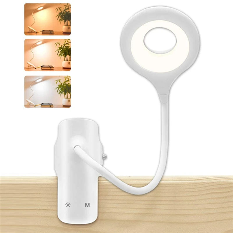 LED High Quality Book Light USB Rechargeable Eye Protect Reading Lamp Portable Desk Lamp Reading Light Clip Table Desk Lamp