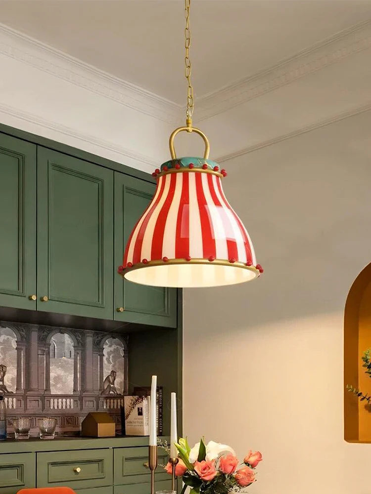 Retro Color Glass Pendant light Candy Glass Pendant Lamp Bedroom Living Room Restaurant Hotel Shop Kids Room Art Hanging lamp