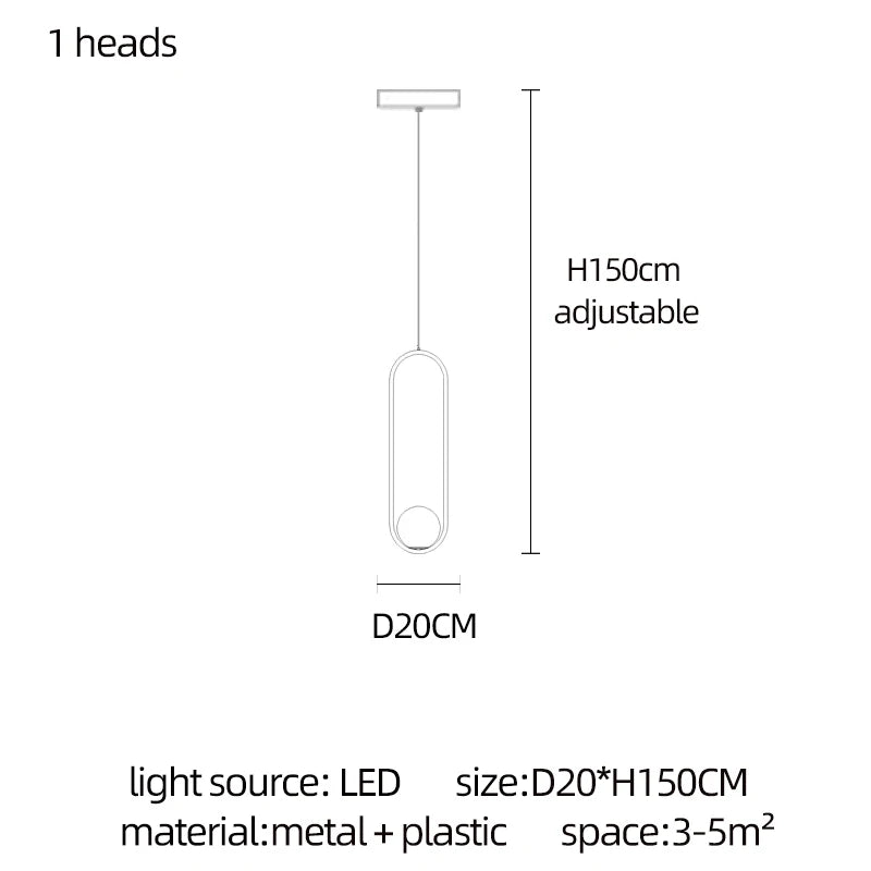 Nordic Home Decor LED Chandelier Villa Living Room Ceiling Light Suspended Staircase Pendent Lamp Dining Table Pendent Light