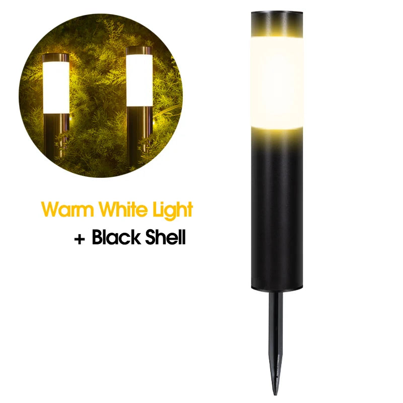 Solar Garden Light Solar Stainless Steel Garden Path Light Outdoor Landscape Light Gate Column Patio Yard Driveway Lawn Light