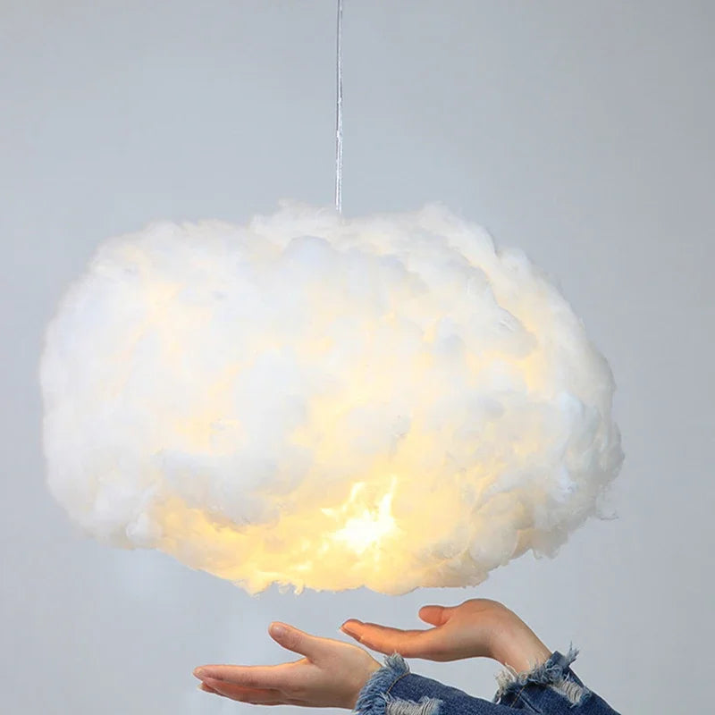 Cloud Pendant LED Light - Dreamy Hanging Chandelier for Kids Room & Nursery