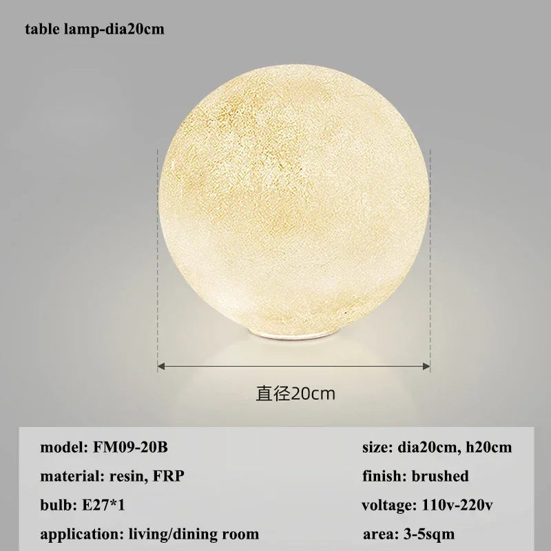 Nordic Moon Led Pendant Lights Lighting Living Dining Room Decor Chandeliers Restaurant Cafe Bar Hanging Lamp Bedroom Luminaire