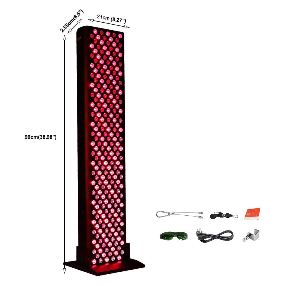 High Power Whole Body RTL300 LED Red Light Therapy Physiotherapy light therapy device 1200W pulse wiht mobile stand