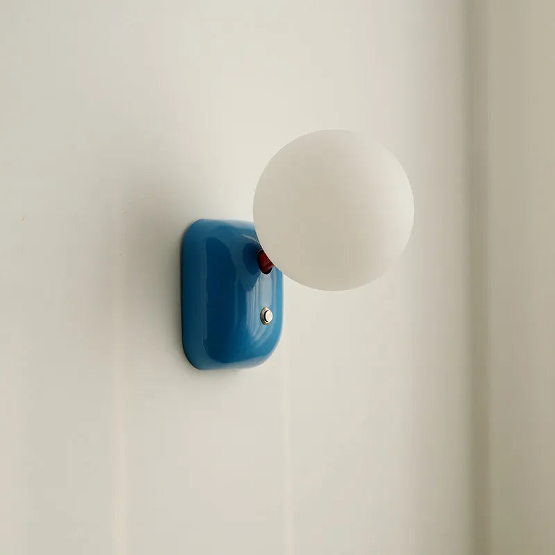 Dopamine-enhanced Children's Room Wall Lamp, Creamy Style, Creative Atmosphere, Cartoon Night Light with Switch, Bedside Lamp.