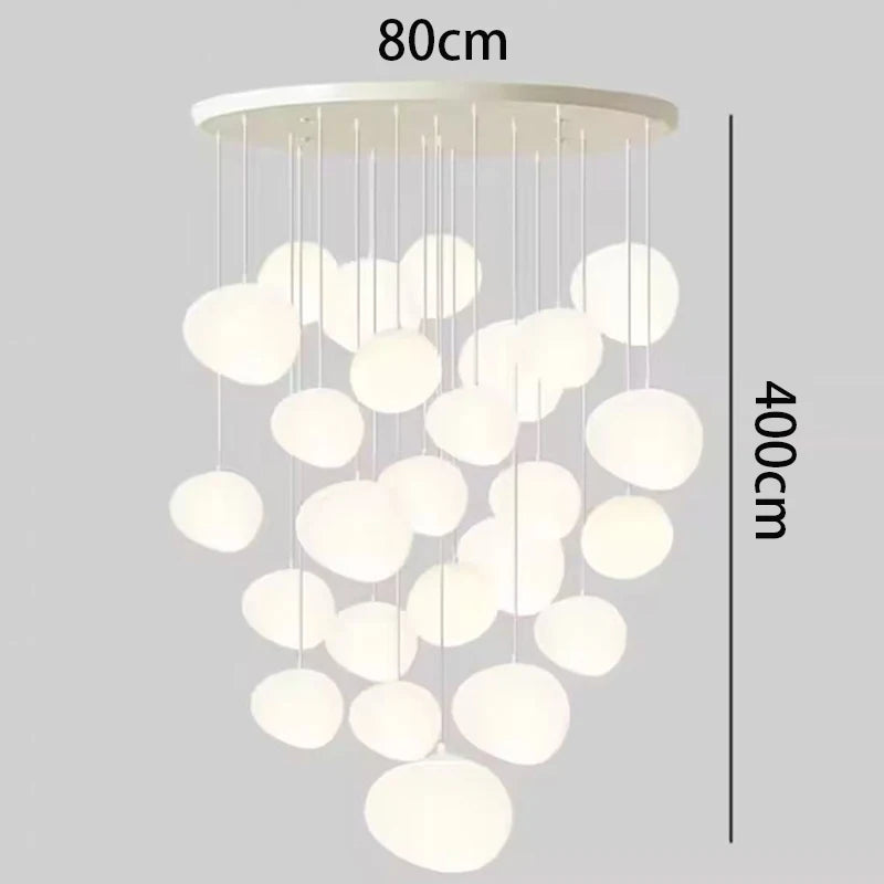 Nordic home decoration, stair chandelier, living room and dining room Pendant lights, ceiling light, indoor lighting