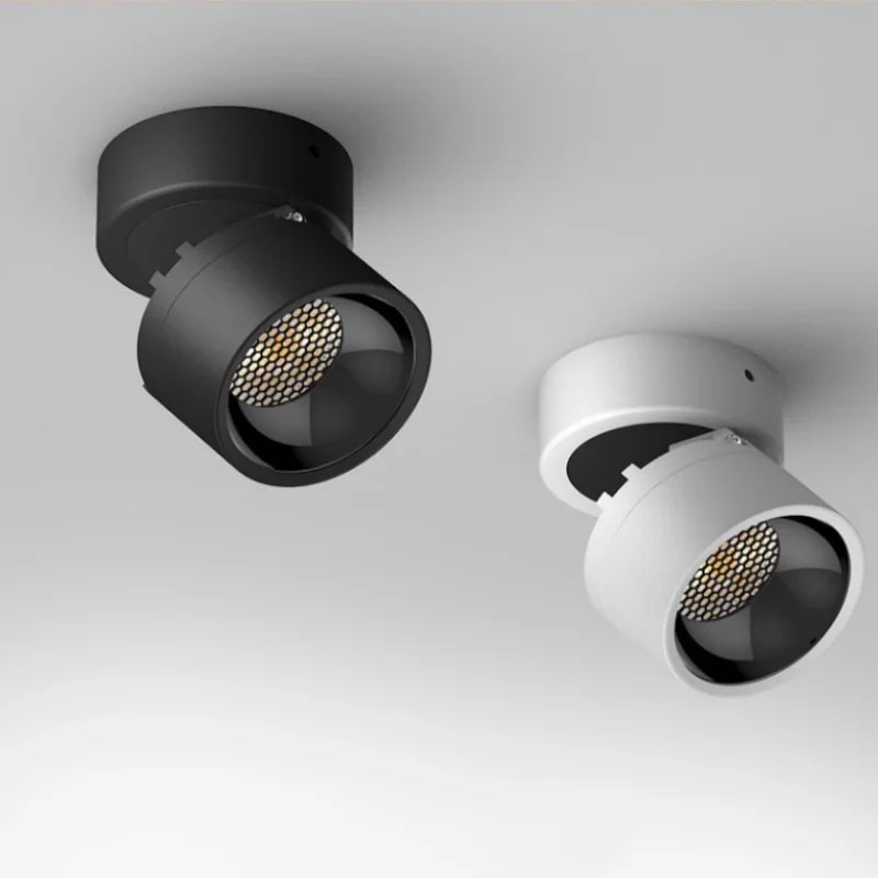 No open hole open mounting spot light folding light led background wall downlight sky lantern Porch corridor no main light