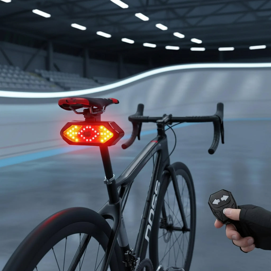 Wireless Turn Signal Bike Tail Light - Type-C Rechargeable Bicycle Warning Light