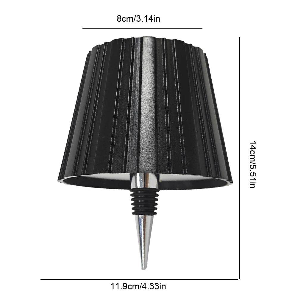 Wine Bottle LED Wireless Table Lamp 2000mAh 3 Colors Dimmable USB Rechargeable Dining Table Lights Beverage Lamp Top touch