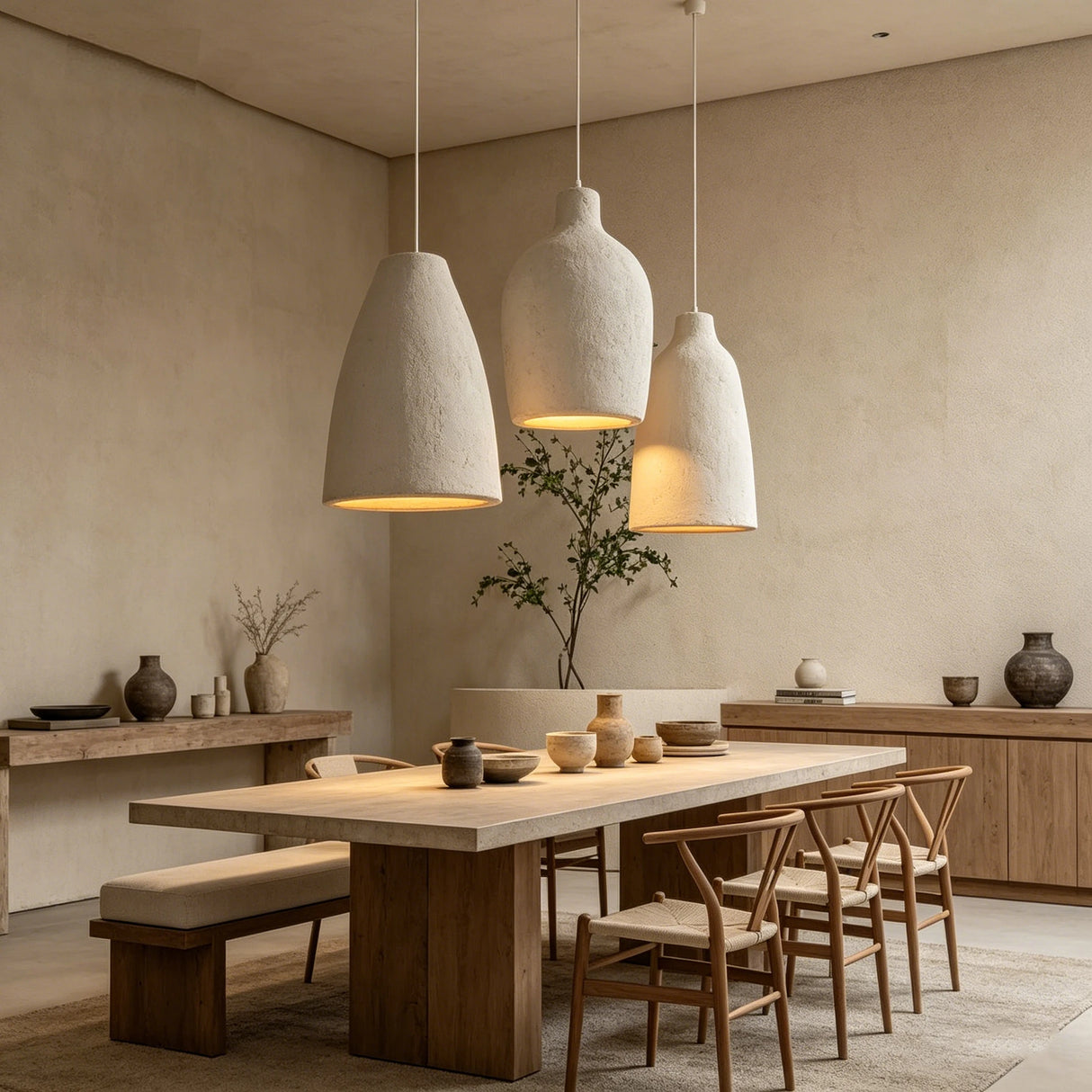 Wabi Sabi Ceiling LED Chandelier Nordic Pendant Light for Living Room Dining Bedroom Loft 2026 New Model Designer Hanghing Lamp