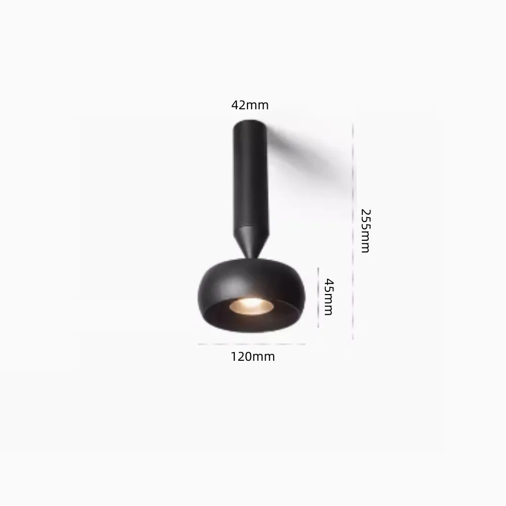 Surface mounted spotlights, living room without main light, circular wall washing, painting, spotlight, foyer, aisle AC: 220-240