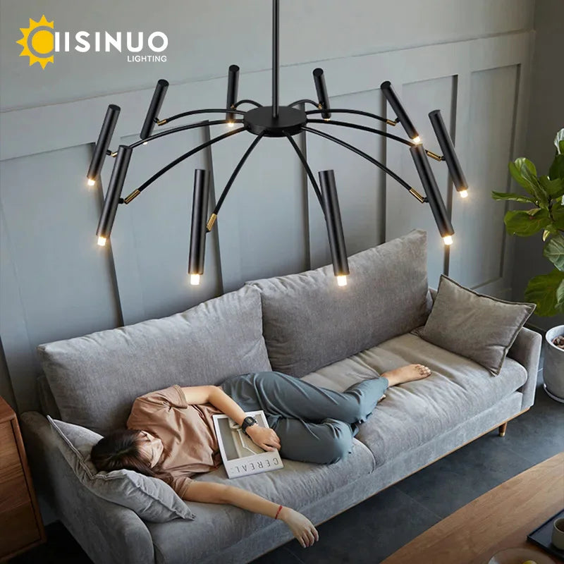 Minimalist G9 LED Ceiling Chandelier Light Fixture (110V-220V) - Modern Interior Decor Pendant Lamp for Living Room, Dining Room & Home
