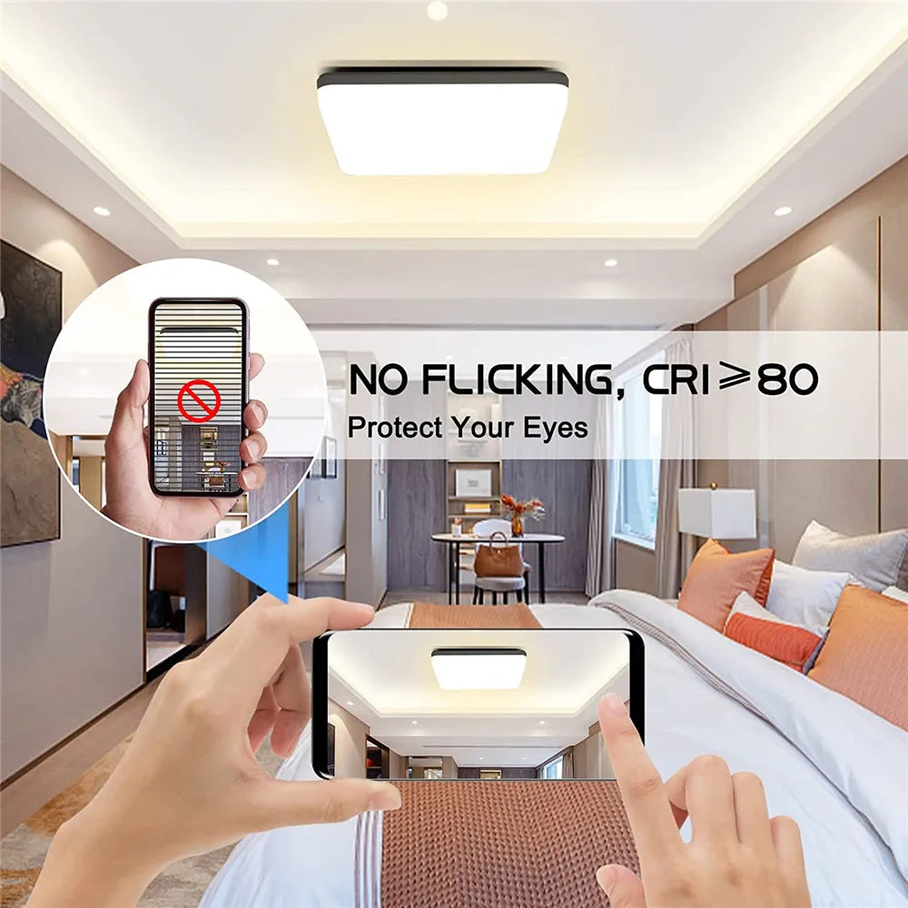 Modern LED Square Ceiling Light 110V- 220V For Home Panel Ceiling Lamp Kitchen Living Room Bedroom Lighting