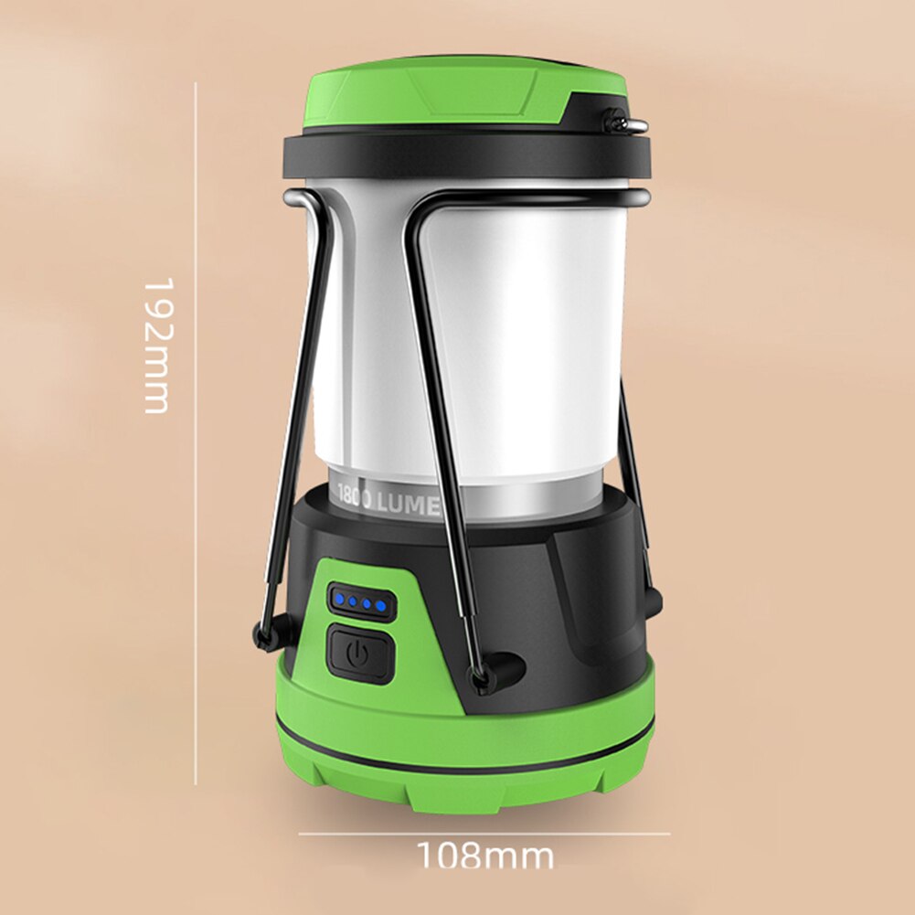 2 in 1 Portable LED Camping Lantern USB Rechargeable Work Light Outdoor Searchlight Power Bank Tent Lamp Infinite Dimming 3 Colors