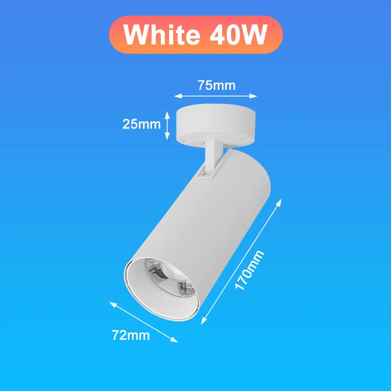 Led SpotLight 220V Spot light COB Ceiling Spots Lamp Led Downlight Foldable Fixture Track Light Indoor Lighting For Kitchen Home