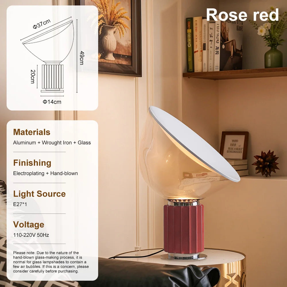 Italian Taccia LED Table Lamps for Bedroom Office Adjustable Modern Floor Lamps Living Room Decoration Indoor Lighting Fixture
