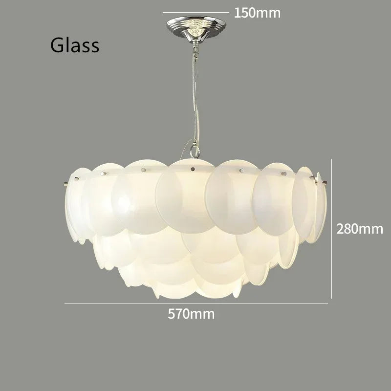 2026 Modern Danish Design White Ceramic Lamp Pembridge Chandelier Creative Hanging Light For Bedroom Living Home Decor Dinning L