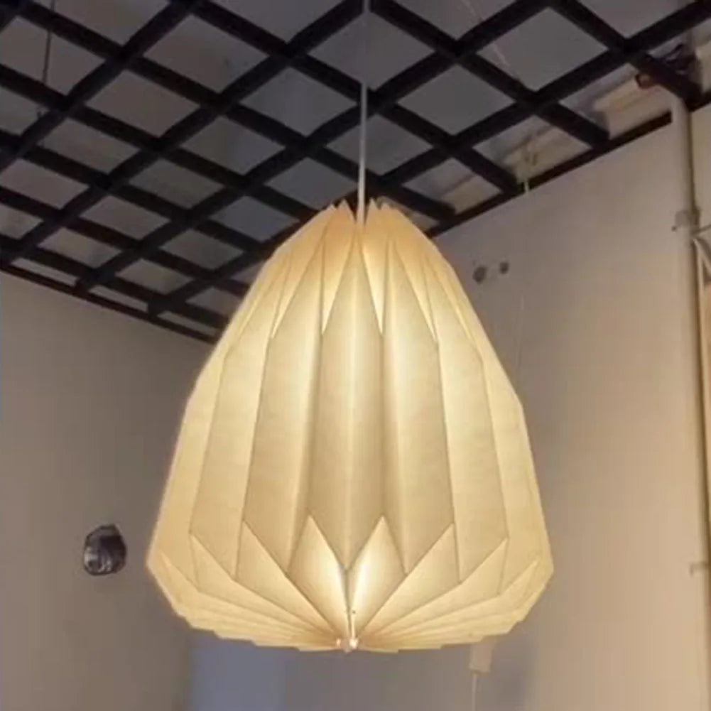 Chandelier Lamp Shade Nordic Style Folding Pendant Light Shade Creative Decorative Light Cover Home Art Decoration