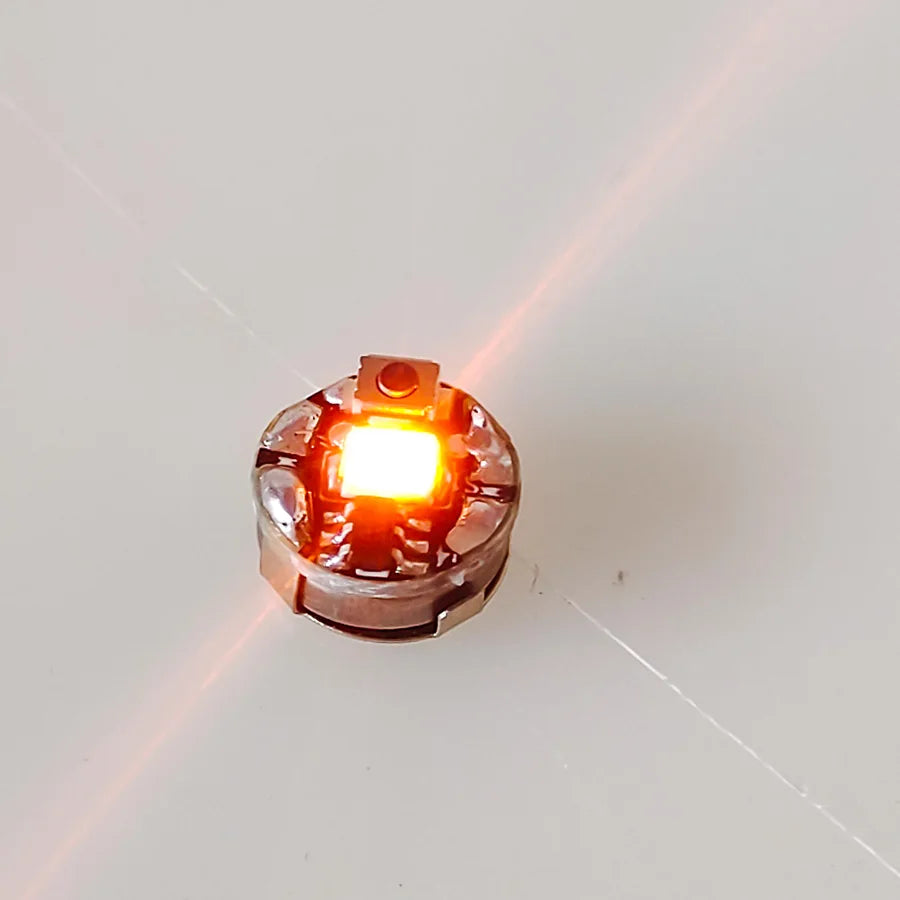 2PCS Miniature Wireless LED Light Modules - Super-Bright Push-Button Single Lamp for DIY Models