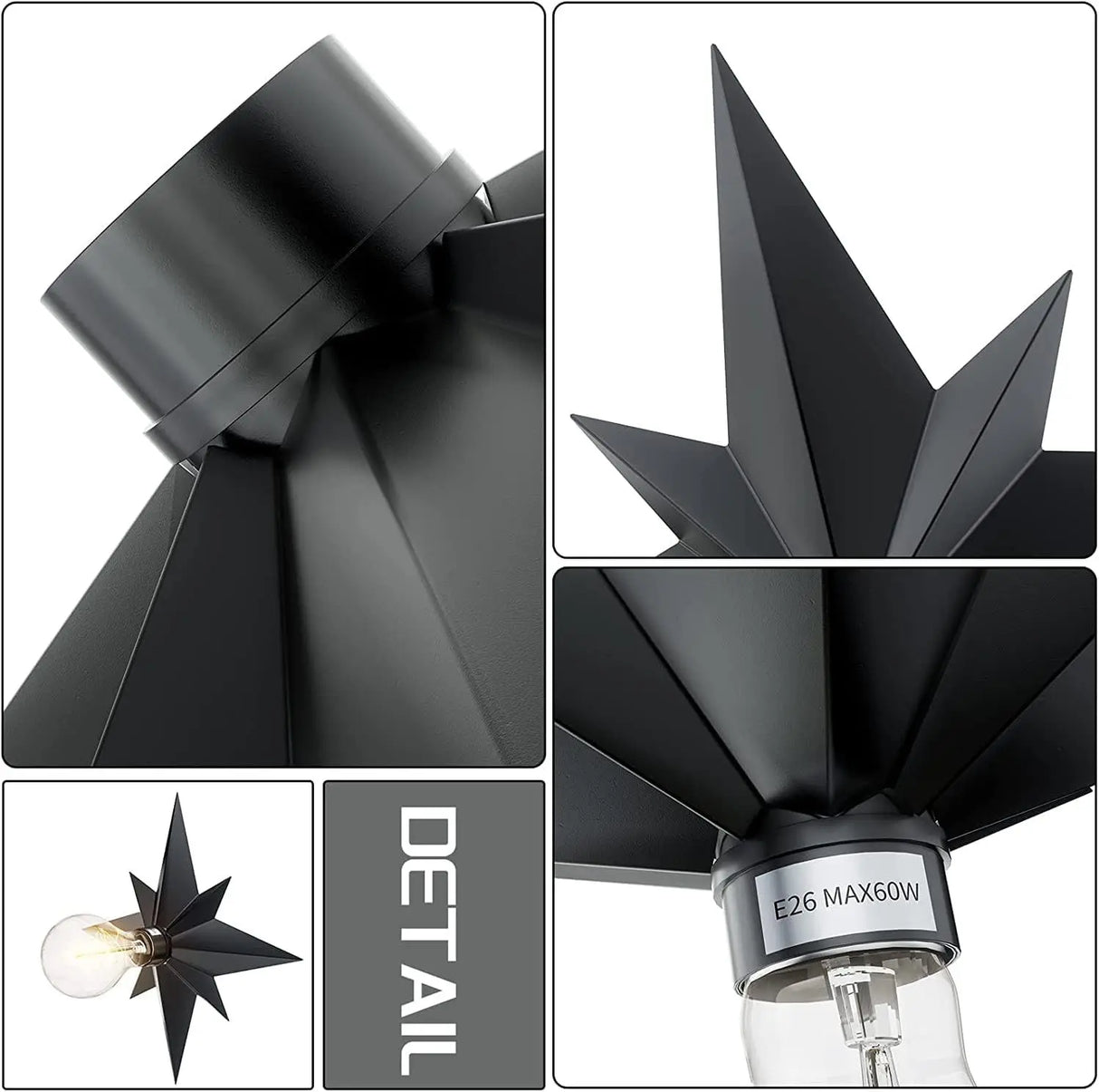 Metal Special-Shaped Ceiling Lamp Bedroom Living Room Dining Room Ceiling Light Indoor Lighting Lights Decorative Lamps