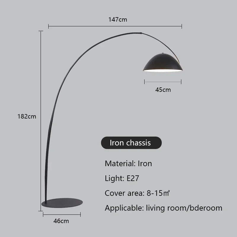 Modern Minimalism Vertical Led Floor Lamps Living Room Sofaside Fishing Lamp Lighting Home Bedroom Light Ambient Luster Fixtures