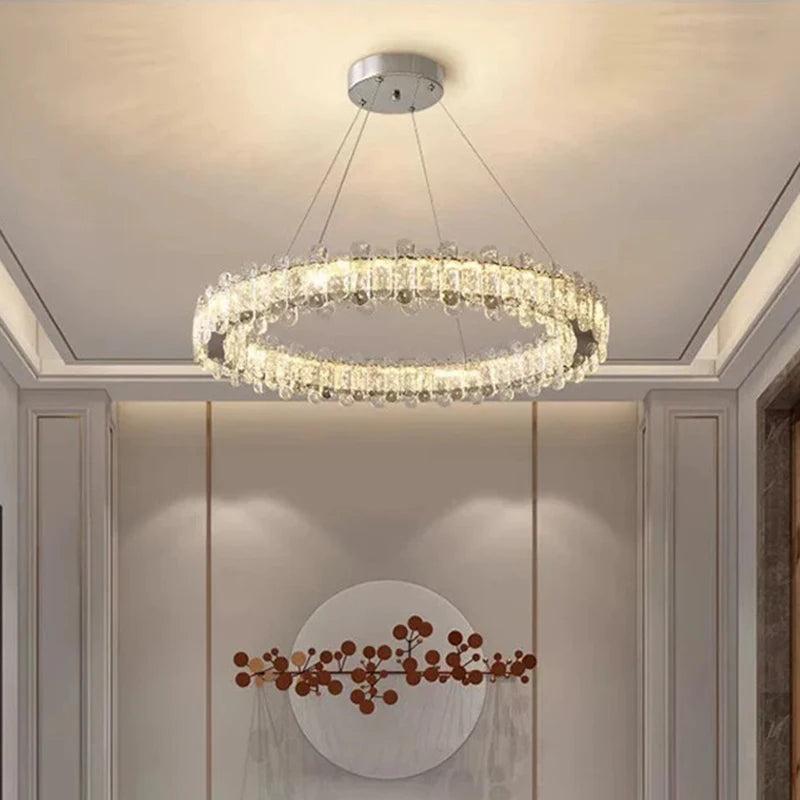 home decorationPendant lights, luxury crystal living room chandelier, dining room Pendant lamp, ceiling light, indoor lighting