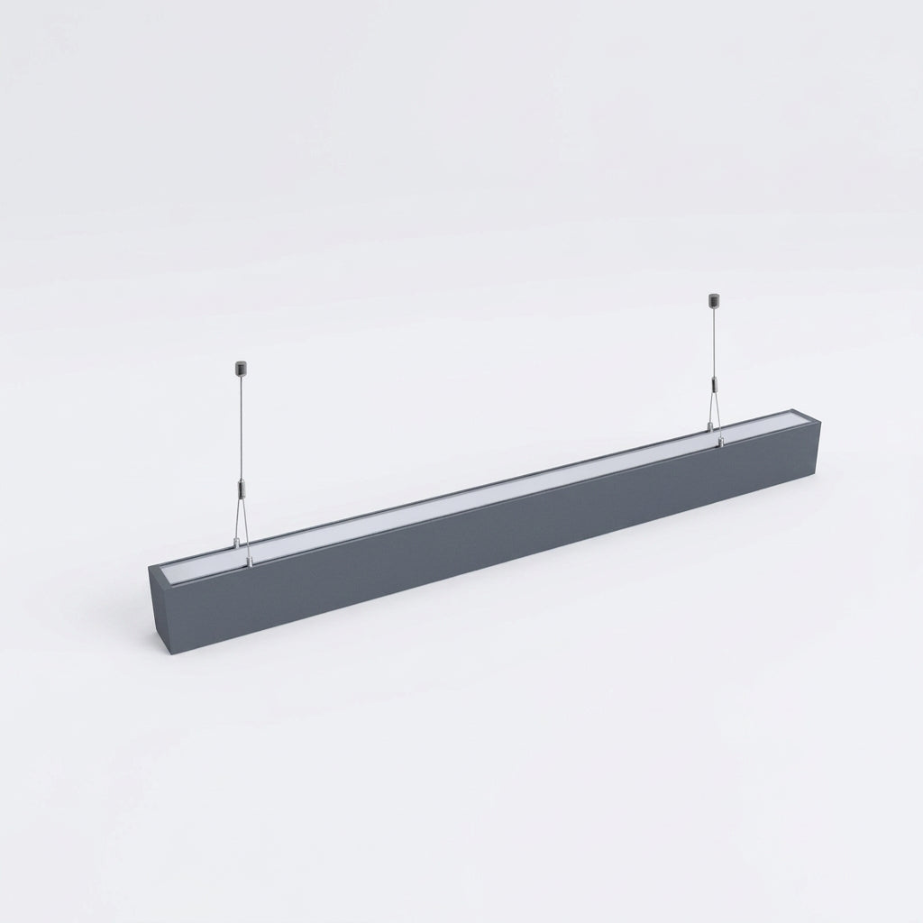 4ft Modern LED Linear Light (1200mm, 40W) - Suspended Chandelier & Ceiling Strip Lamp for Office, Shop & Home Decor