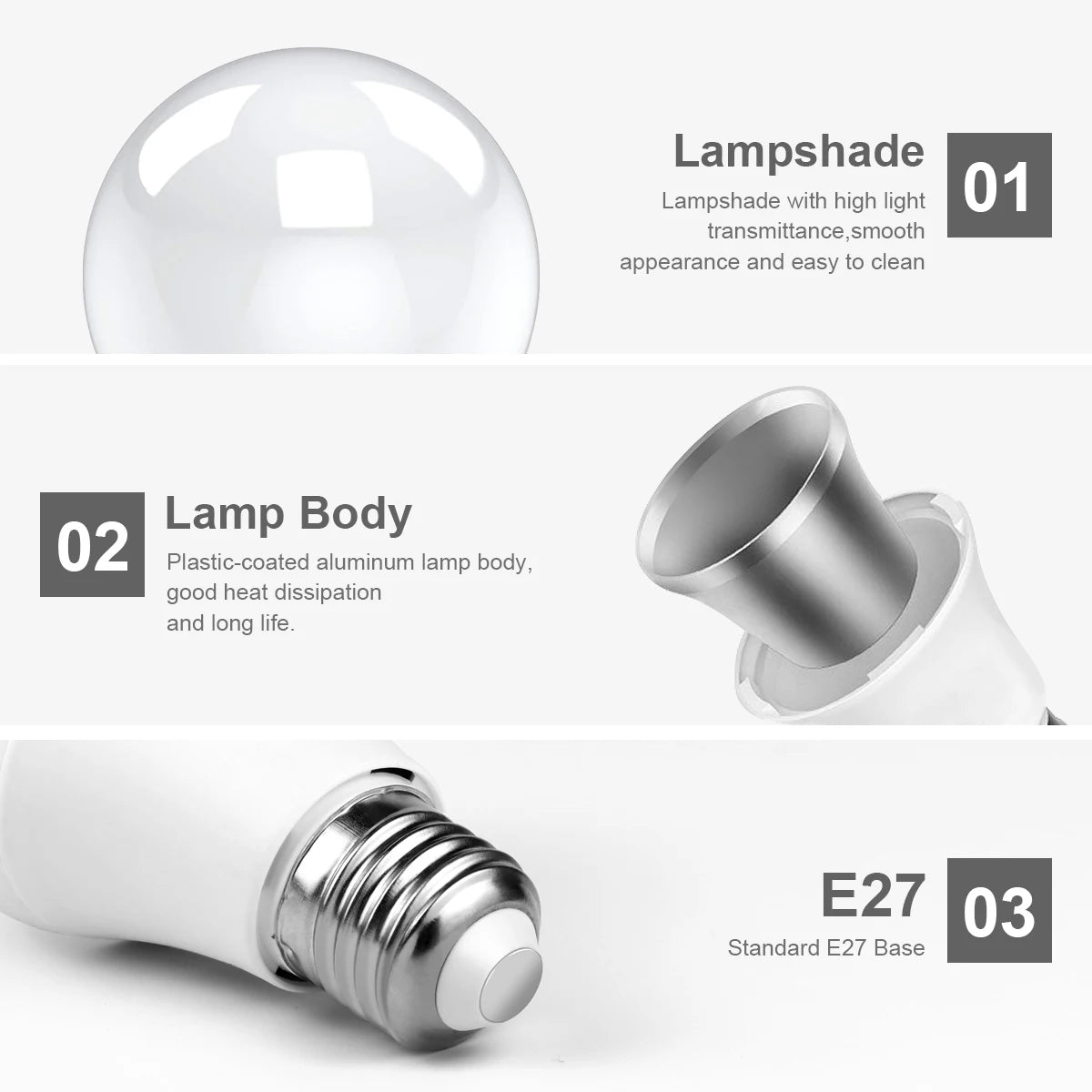 2PCS LED Bulb with Microwave Radar Sensor Body Movement Motion Detection Auto TurnOn Light Sensor Lamp E27 220V 110V Night Light