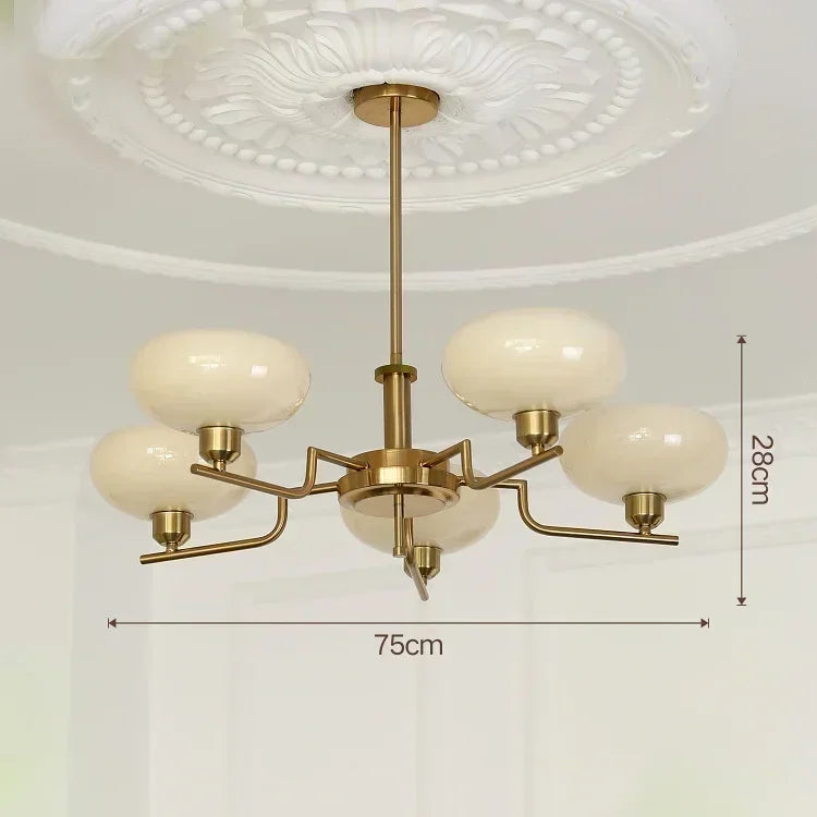 Vintage Bauhaus LED Chandeliers Pendant Lamp Bedroom Study Room Living Dining Room Hanging Lighting Designer Nordic Retro Lamp