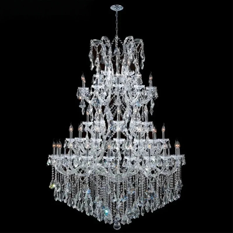 Maria Theresa Chandelier Luxury Clear Crystal Ceiling Chandelier Lighting Led Empire Royal Gold Hanging Light Fixture For Foyer