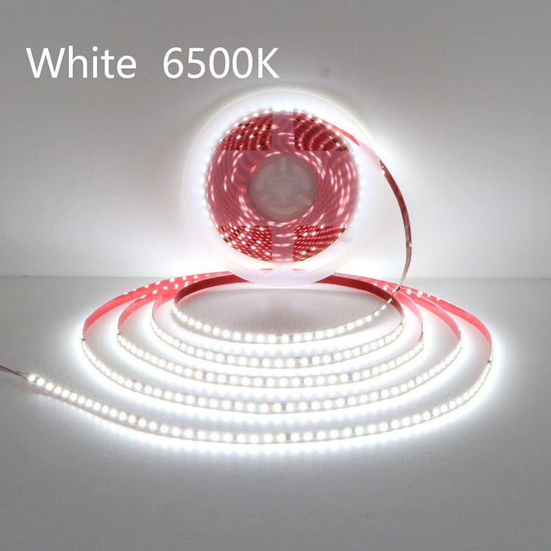 AC220V 230V 5M 600 LED Strip 2835 120LEDs/m Home Lamp Strip Red Ice Blue Green Yellow Pink Flexible And Cuttable Soft Lamp Bar