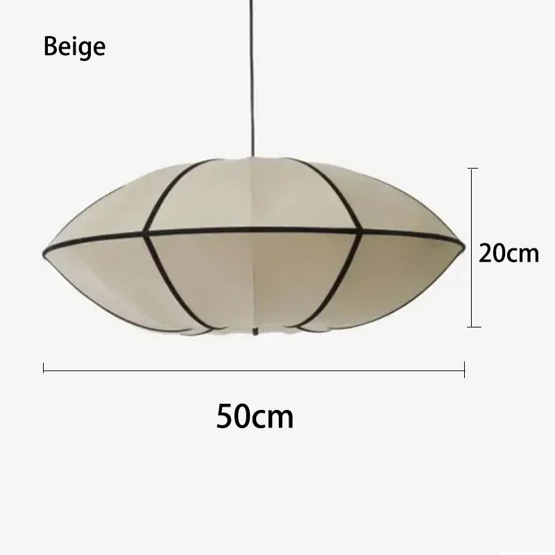 Vintage Danish Cloth Pendant Light - Rustic Fabric E27 Ceiling Hanging Lamp Fixture for Living Room, Dining Room & Bedroom