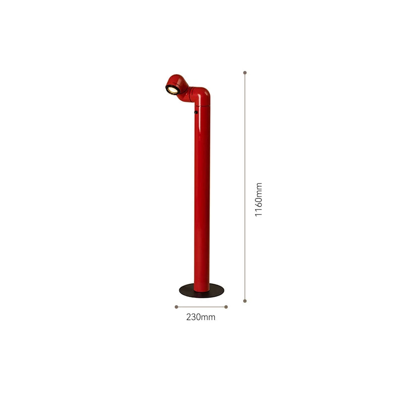 Spanish Space Age floor lamp Designer Replica Red White Water Pipe Standing Lamp For Living Room Sofa Bedroom Room Decoration
