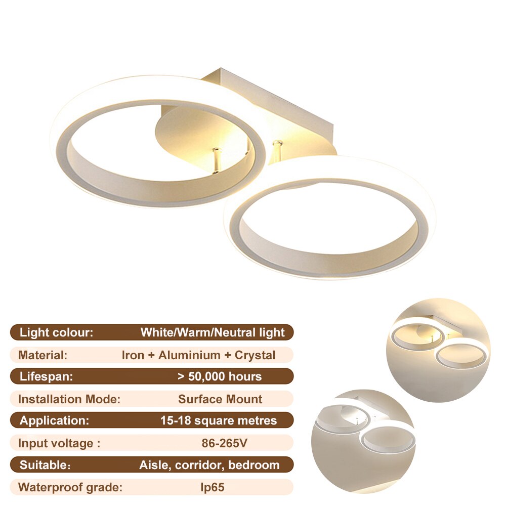 Modern Aisle LED Ceiling Lamp Simple Minimalist Chandelier For Corridor Entrance Attic Indoor Lighting Fixtures Pendant Light