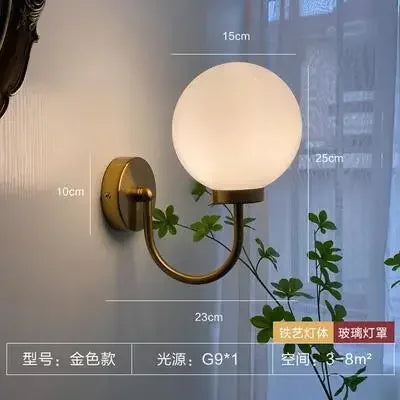 Mid-Century Retro Chandelier French Glass Ball Pengdant Lamp Bauhaus Gold/Chrome Luxury Living Room Bedroom Study Light