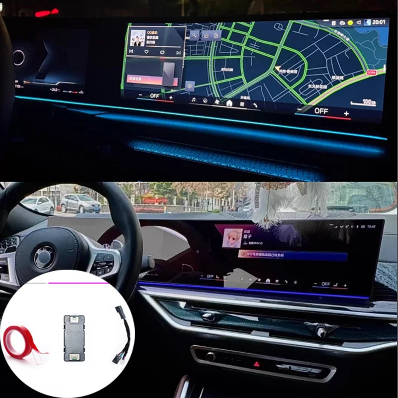 LED for BMW Instrument Ambient Lighting for BMW 2/3/4/7 Series X5 X6 X7 M3 M4 G20 G22 G80 G82 Curved Display Ambient Lighting