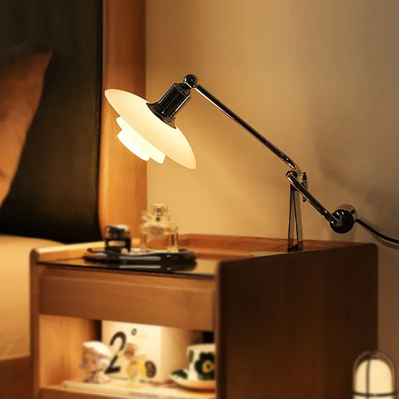 Denmark Classic Table Lamp Vintage Glass Desk Light Adjustable