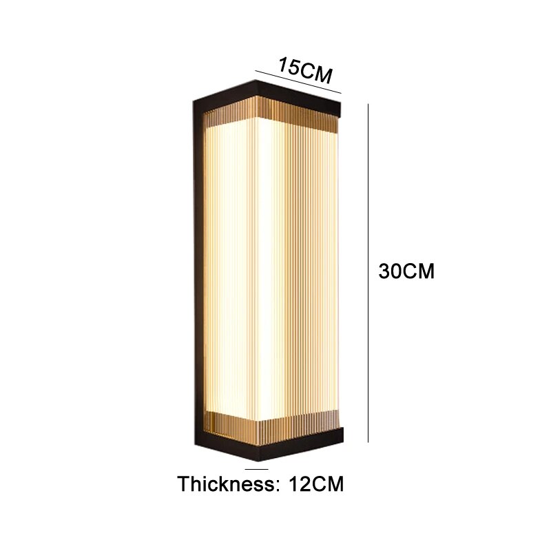 Outdoor Wall Lamp Waterproof Outdoor Hotel Villa Door Exterior Wall Column Minimalist Courtyard Lamp Wall Lamp