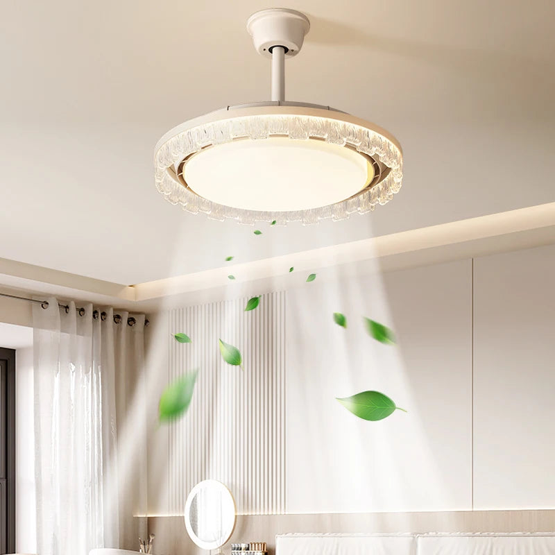 2026 Invisible Leafless Fan Light - Modern Eye Protection Ceiling Fan for Bedroom