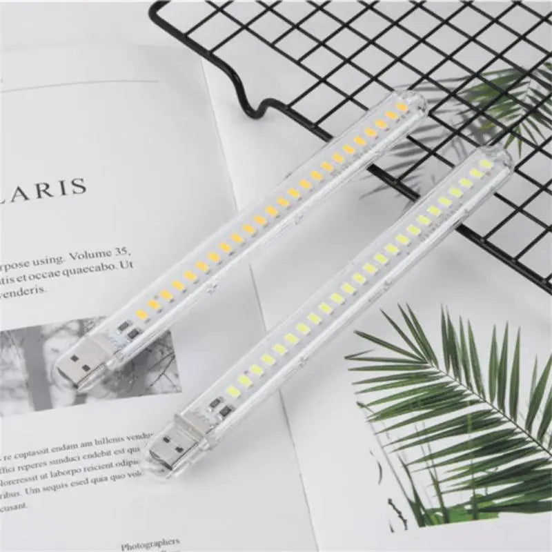 Mini Portable Led Usb Light 2-24LEDS Book Light Reading Night Light Warm White 5V Power 3000K-7000K For PC Laptop Mobile Power