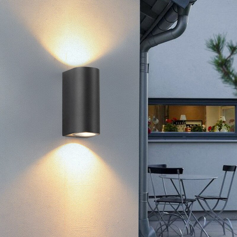 GU10 Outdoor Wall Lamp Balcony Outdoor Wall Light Garden Lights Living Room Bedroom Home Wall Decor