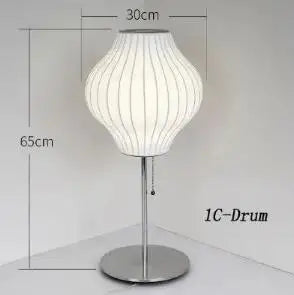 Nelson Wall lamp modern japanese wall lamp For Living Room Bedroom Home Bedside office Hotel Silk Cloth Lamp