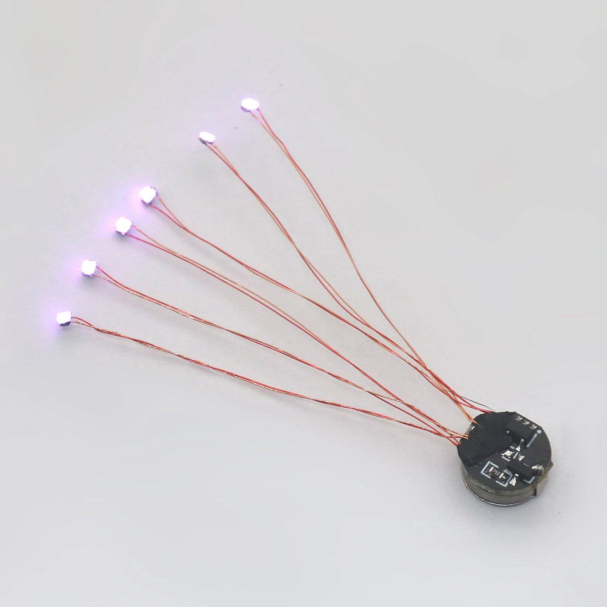 Wired 5cm Magnetic Control LED Light Module with Magnet & Battery for Gundam & DIY Models