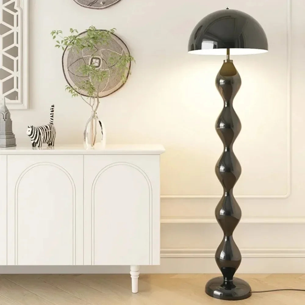 Macaron Creative Mushroom Lamp Living Room Sofa Side Led Floor Lamps Bedroom Bedside Light Senior Sense Of Vertical Lights